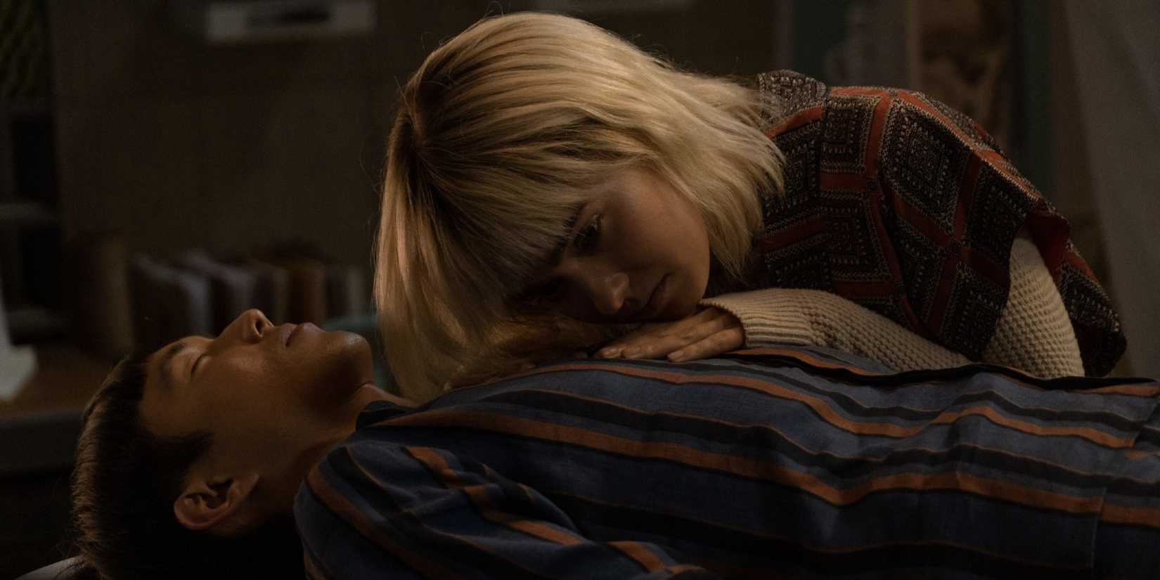 Haley Lu Richardson and Justin H. Min in 'After Yang'
