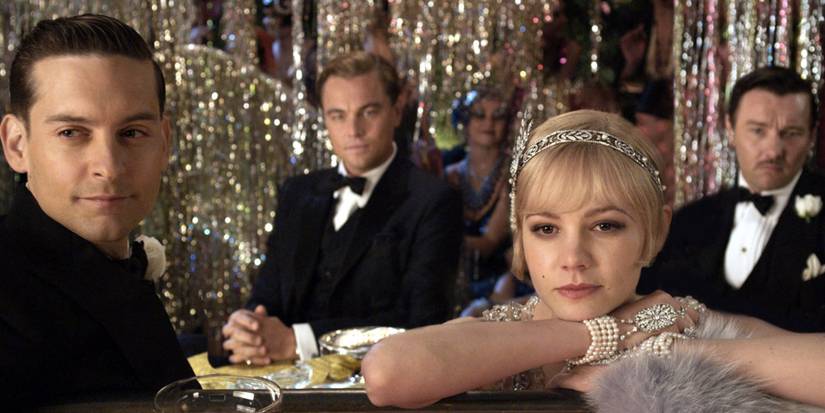 Joel Edgerton, Tobey Maguire, Carey Mulligan and Leonardo DiCaprio in 'The Great Gatsby'