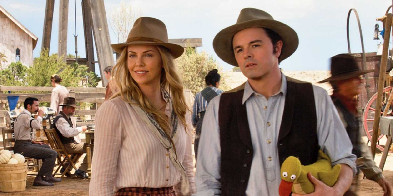 Charlize Theron dan Seth MacFarlane dalam Sejuta Cara Mati di Barat