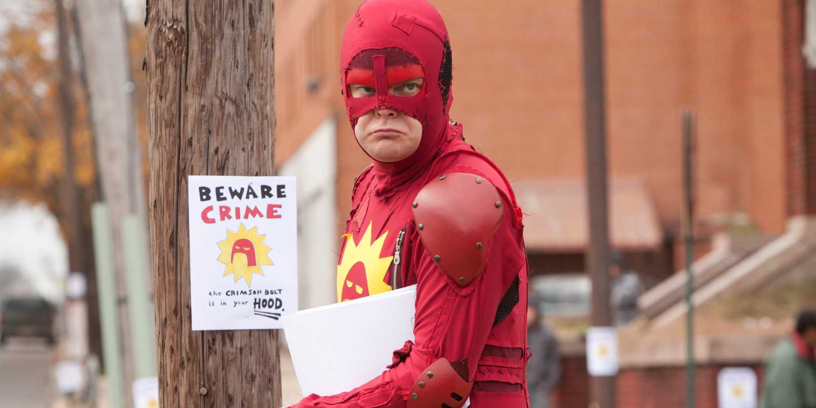 Rainn wilson as the crimson bolt in super - 2010