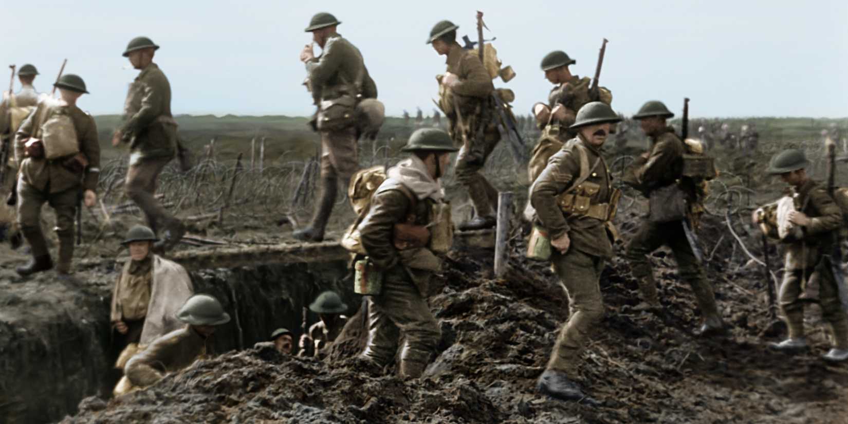 World War One soldiers in They Shall Not Grow Old - 2018