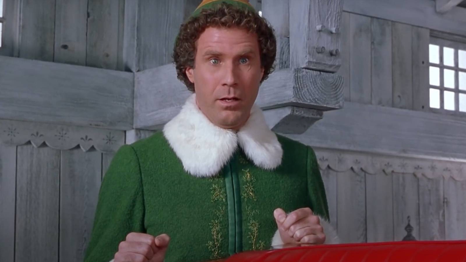 man dressed as one of Santa's elves