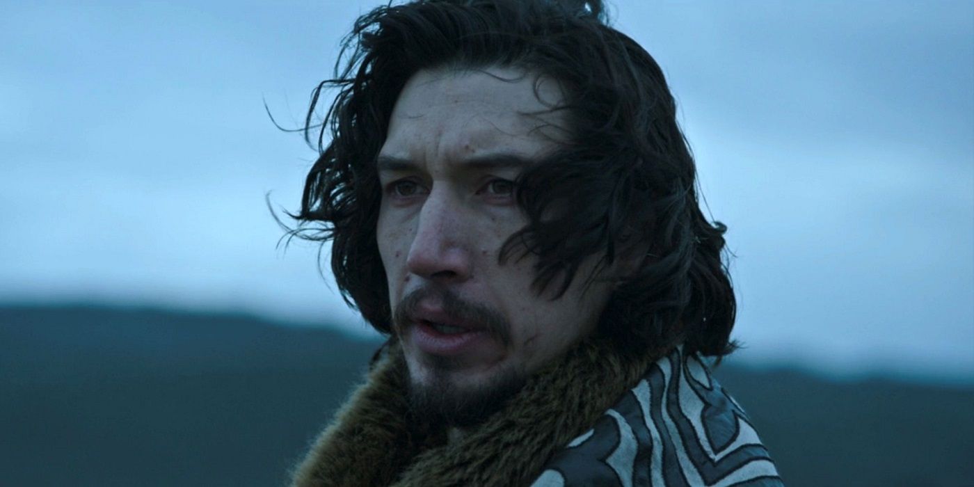 Adam Driver as Jacques Le Gris out in the cold in The Last Duel