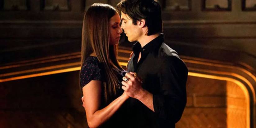 Damon and Elena from The Vampire Diaries