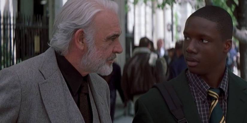 Forrester and Jamal talk on a New York street in Finding Forrester