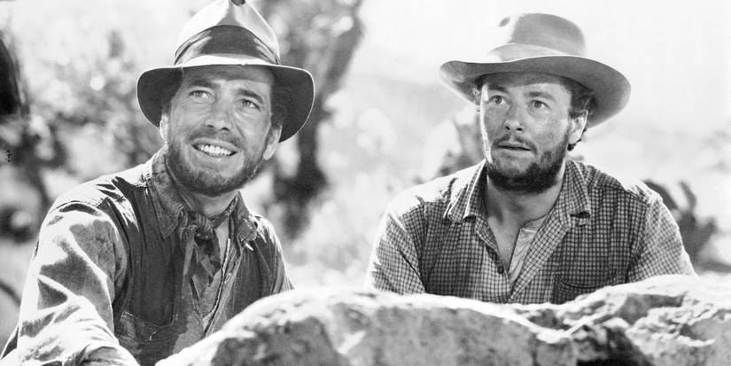 Humphrey Bogart as Fred and Tim Holt as Curtin in The Treasure of the Sierra Madre.