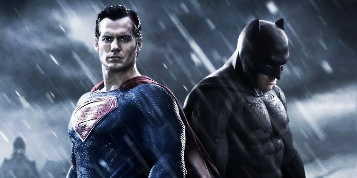 Henry Cavill's Superman back-to-back with Ben Affleck's Batman in a Batman v. Superman: Dawn of Justice promo