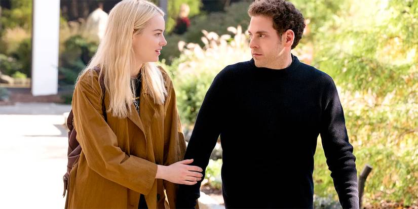 Owen and Annie at a park in Netflix's Maniac.