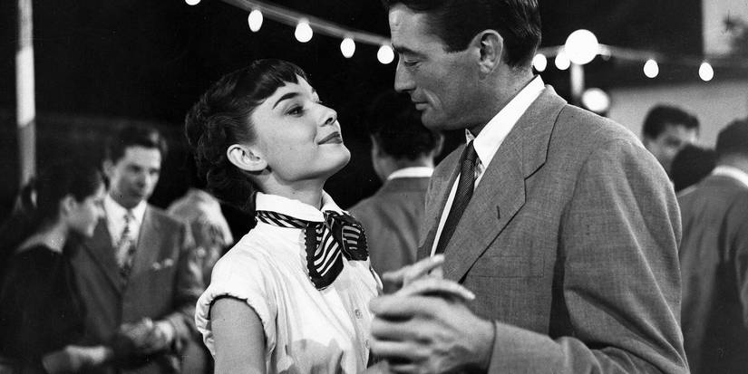 Audrey Hepburn dancing with Gregory Peck in Roman Holiday