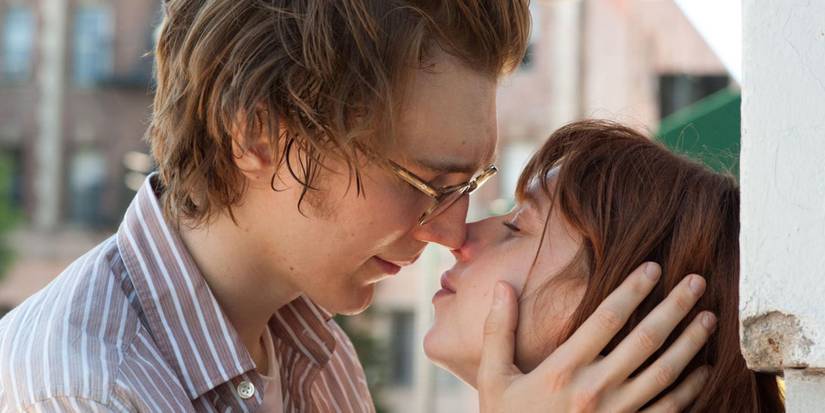 Calvin and Ruby prepare to kiss