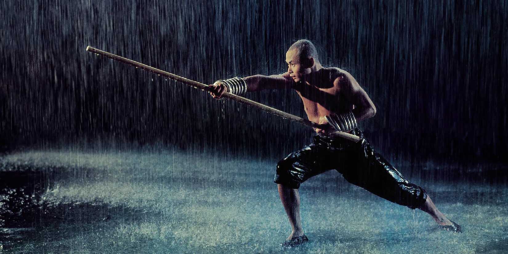 Gordon Liu training in The 36th Chamber of Shaolin