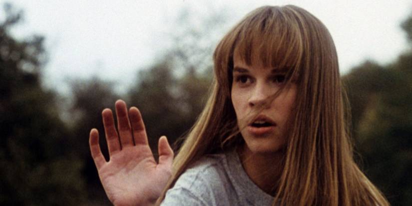 Hilary Swank as Julie Pierce in The Next Karate Kid