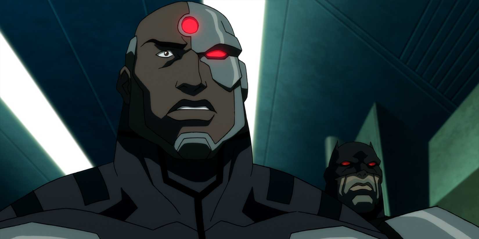 Cyborg and Batman in Justice League The Flashpoint Paradox