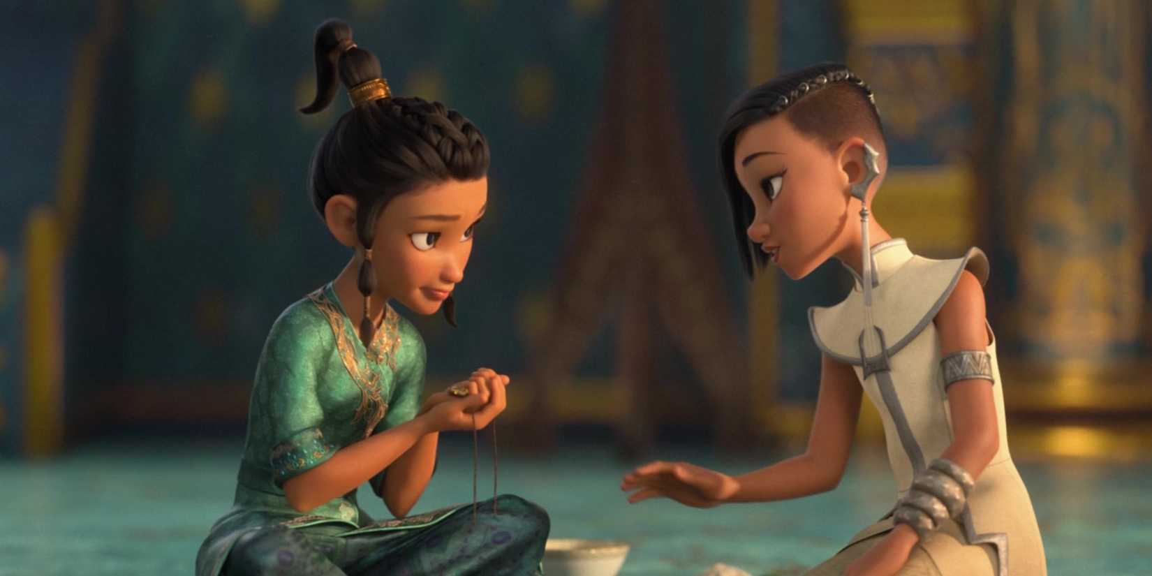 Young Namaari and Raya in Raya and the Last Dragon 