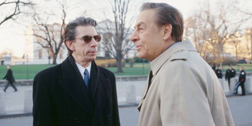 Richard Belzer and Jerry Orbach in 'Law and Order'