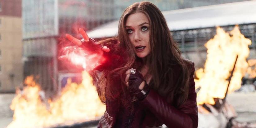 Elizabeth Olsen as Wanda Maximoff in Captain America Civil War