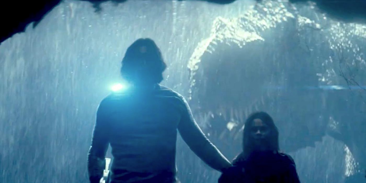 dinosaur-stalking-in-65 ‘A Quiet Place’ Meets ‘Jurassic Park’ in Adam Driver’s Sci-Fi Free Streaming Hit