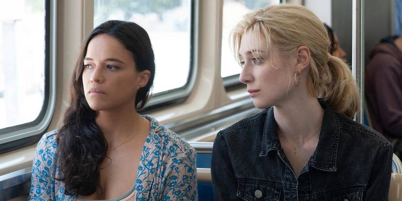 Michelle Rodriguez and Elizabeth Debicki in 'Widows'
