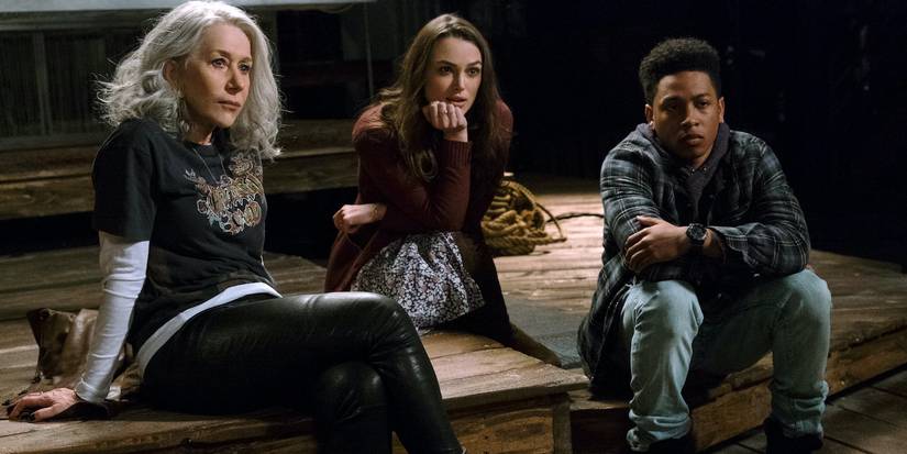 Helen Mirren, Keira Knightley, and Jacob Latimore in Collateral Beauty