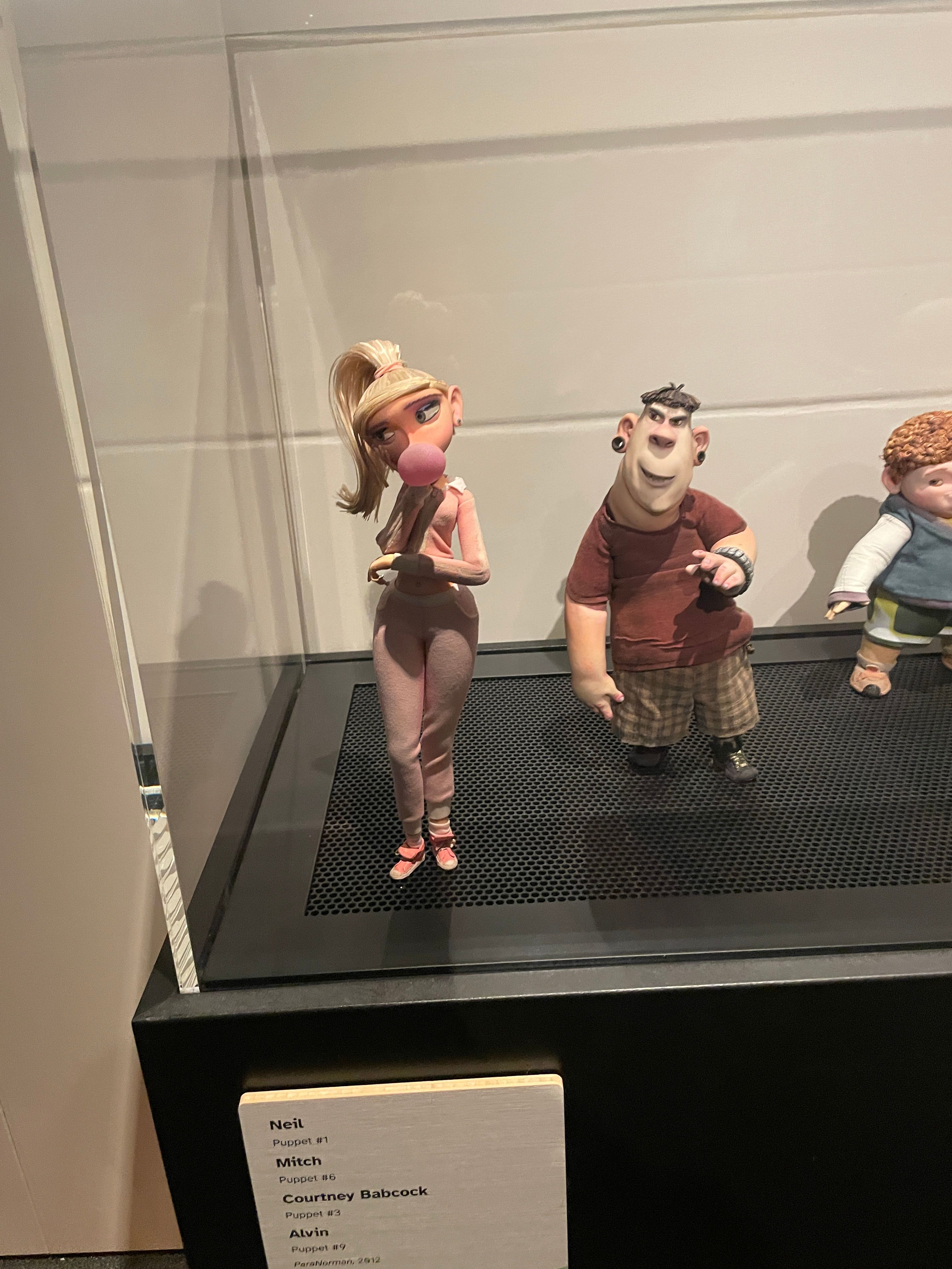 Marionnettes de Courtney et Alvin de Paranorman à Hidden Worlds : The Films of Laika