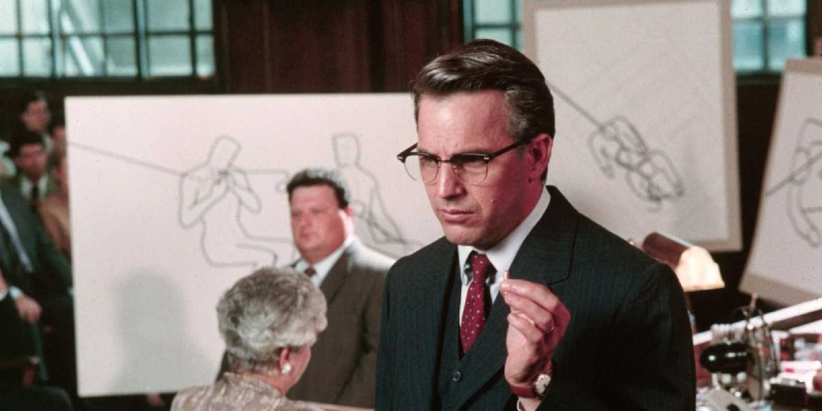 Kevin Costner in court in JFK