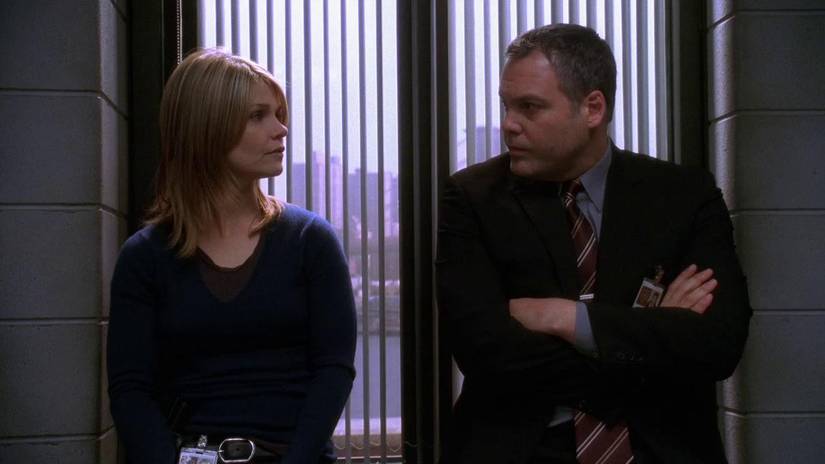 Kathryn Erbe and Vincent D'Onofrio in Law & Order: Criminal Intent