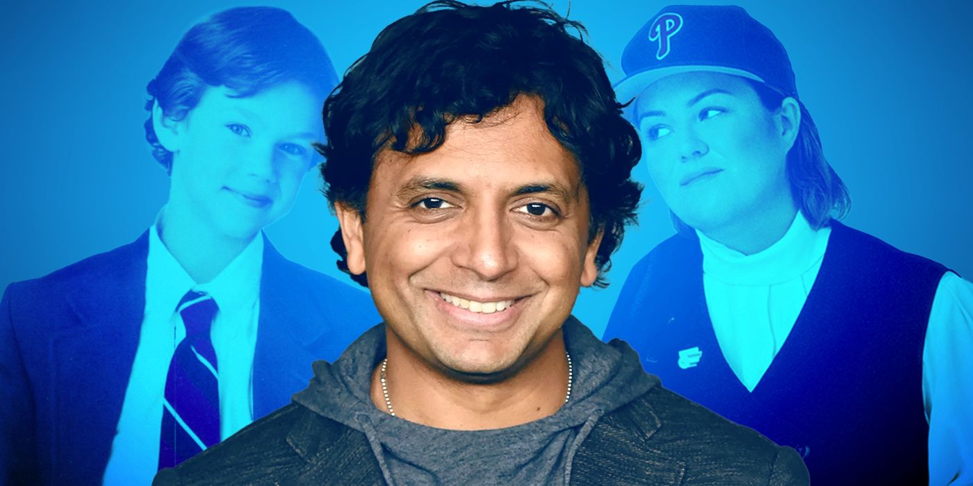 M. Night Shyamalan, the writer and director of 1998&rsquo;s &lsquo;Wide Awake&rsquo; with cast members Joseph Cross and Rosie O&rsquo;Donnell