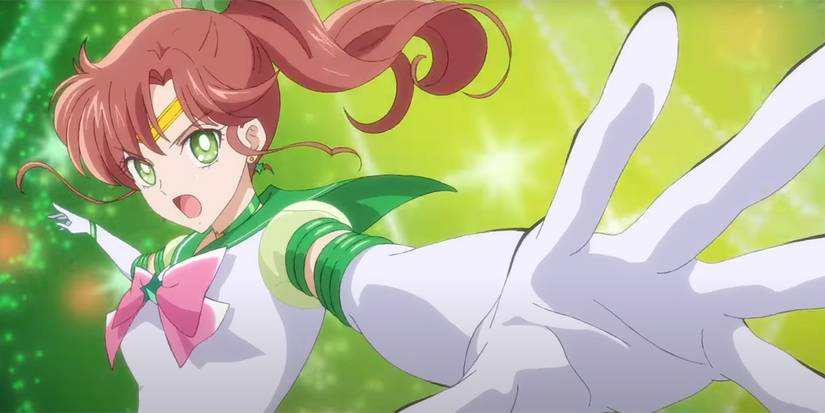 Sailor Jupiter raising her hand in Sailor Moon Cosmos