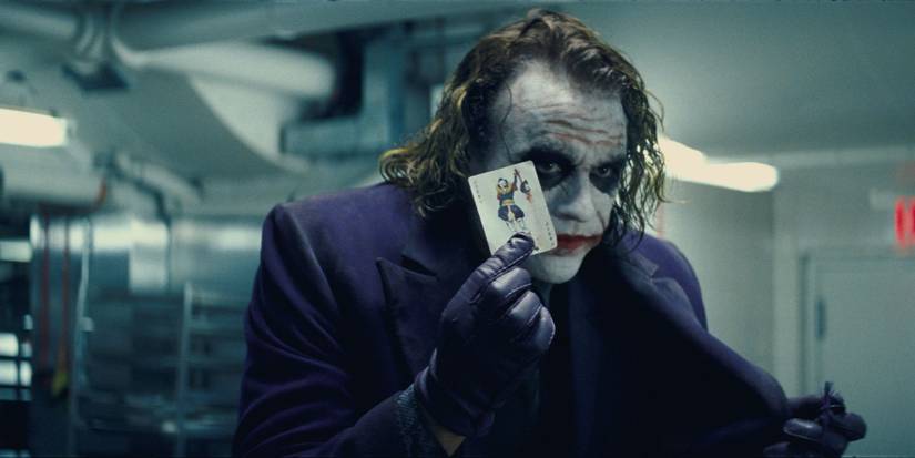 Heath Ledger as The Joker in The Dark Knight