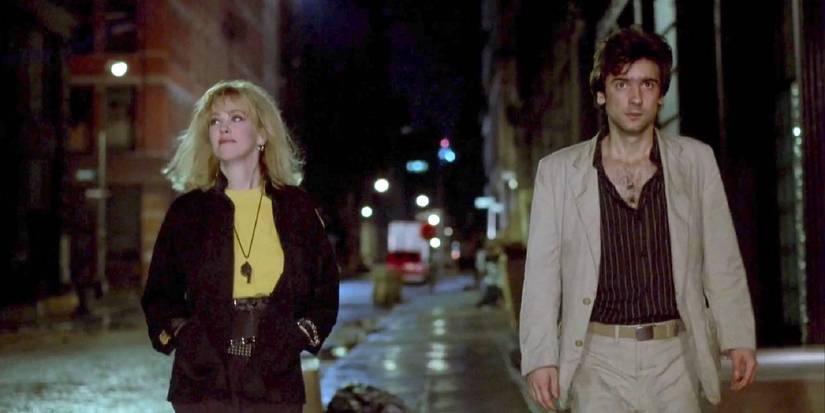 Griffin Dunne as Paul Hackett and Catherine O'Hara as Marcy Franklin in After Hours