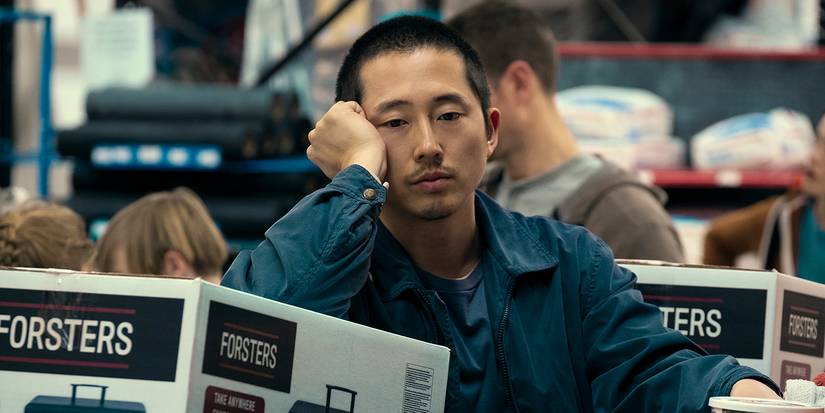 Steven Yeun looks dejected in Beef 