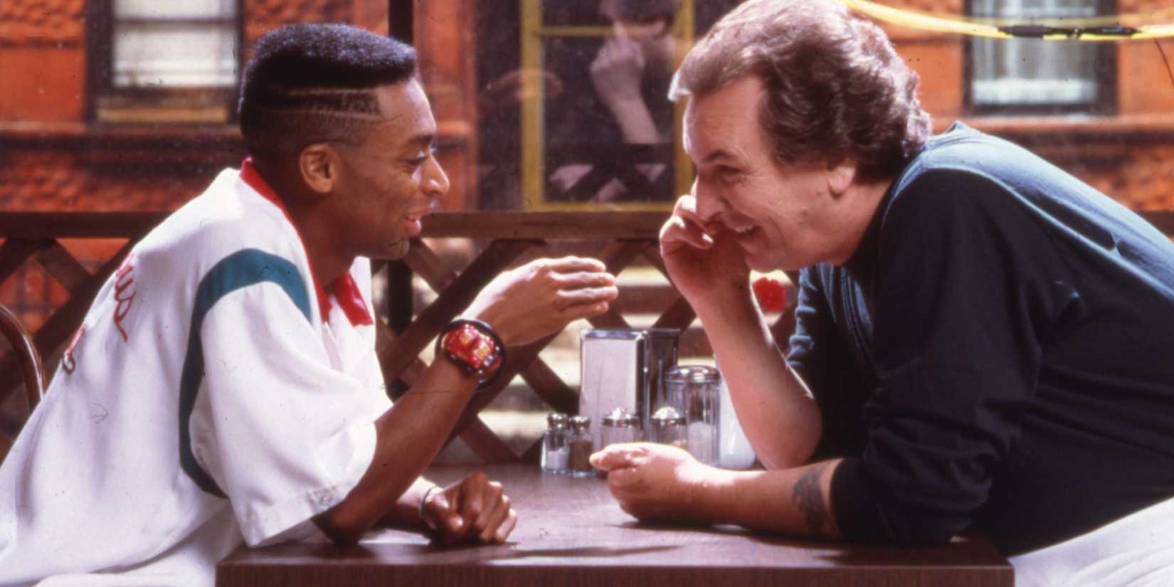 Spike Lee and Danny Ailleo in Do the Right Thing