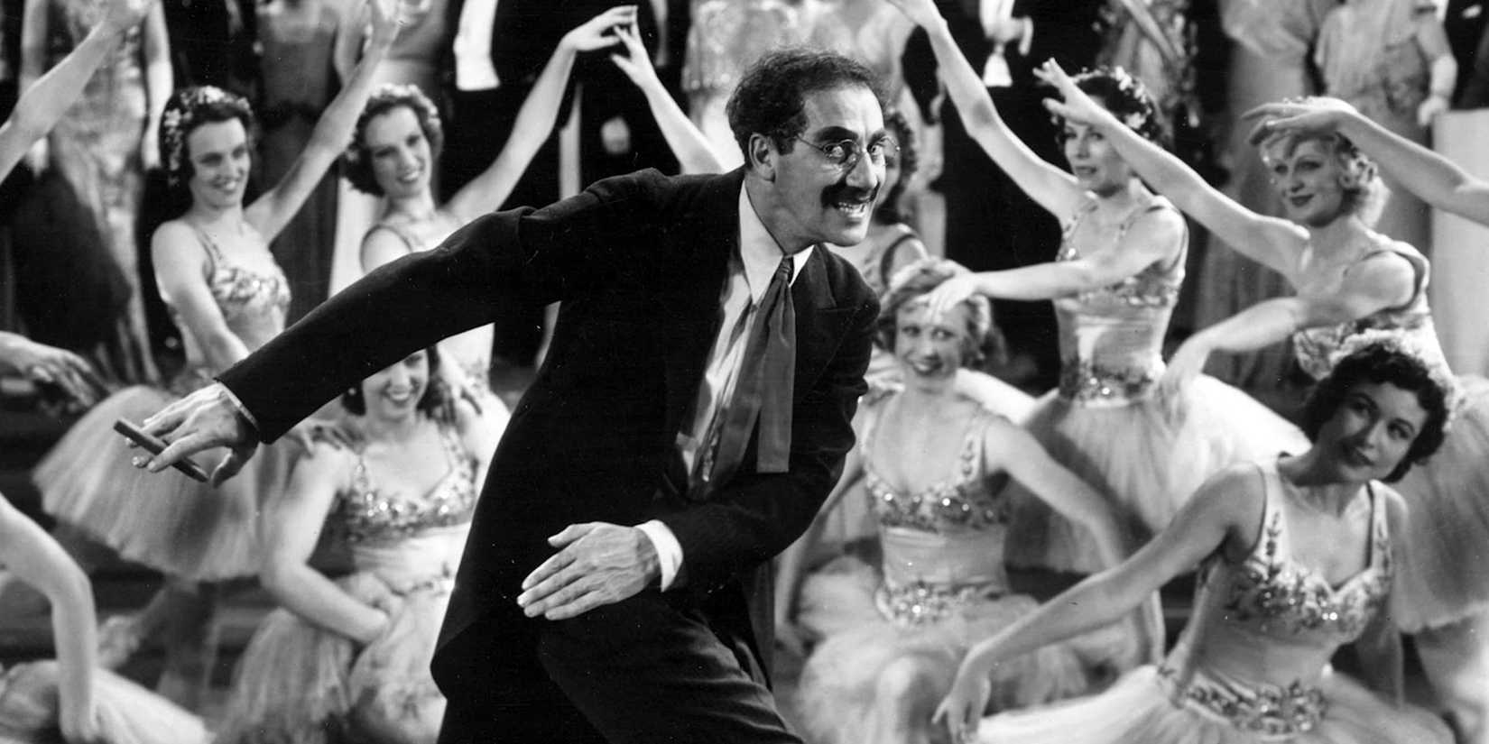 Groucho Marx dancing in Duck Soup0