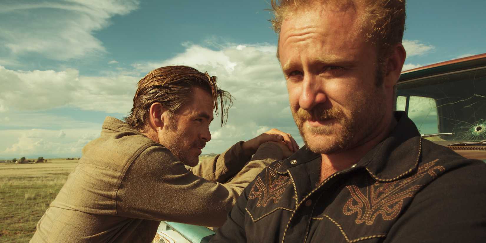 Chris Pine as Toby and Ben Foster as Tanner in 'Hell or High Water'
