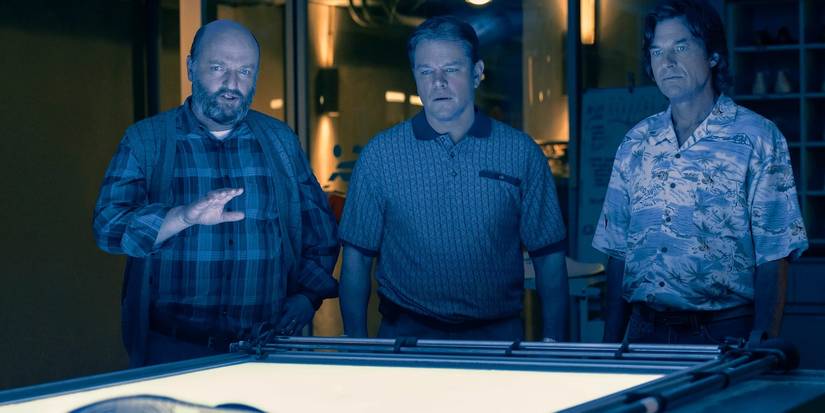 Jason Bateman and Matt Damon in Air 