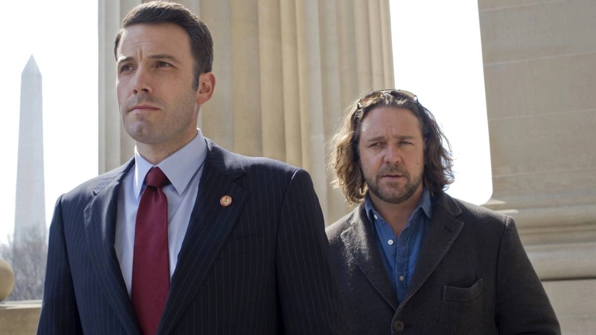 Stephen and Cal walking in State of Play