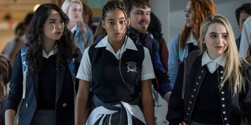 Starr Carter at school looking upset in The Hate U Give