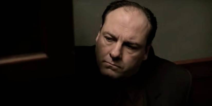 James Gandolfini looking puzzled in The Sopranos