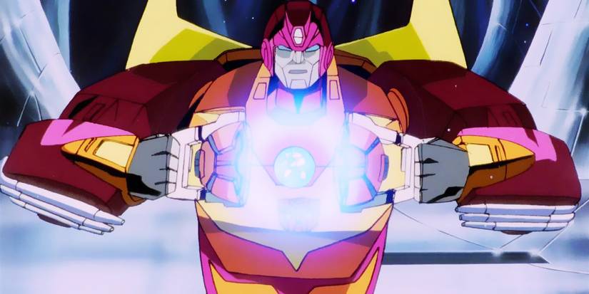 An Autobot using his powers in The Transformers The Movie