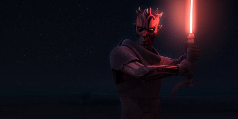 Darth Maul about to face Kenobi in Star Wars: Rebels