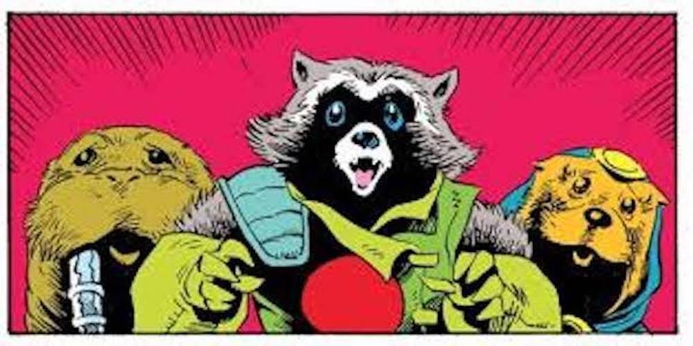 Wal Rus, Rocket Raccoon and Lady Lylla together in the pages of Marvel Comics