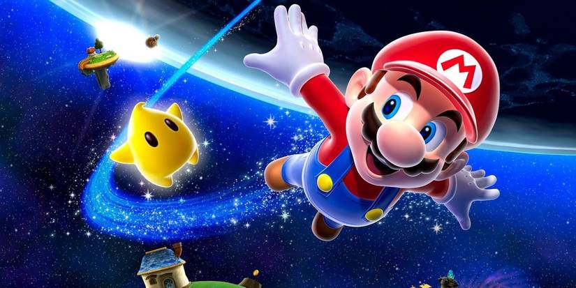 Super Mario Galaxy Luma Mario Flying