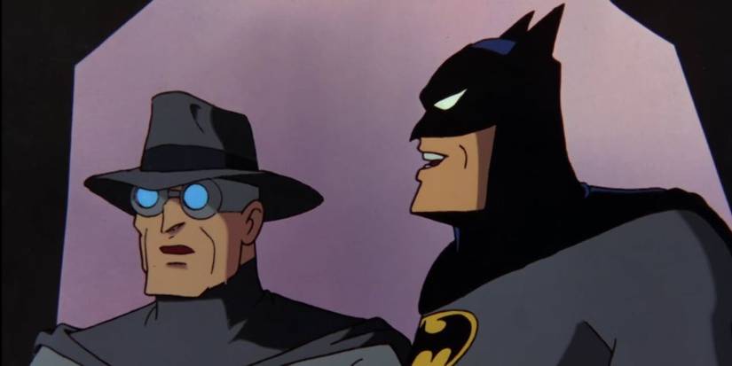 Batman tells the Grey Ghost how much he meant to him.