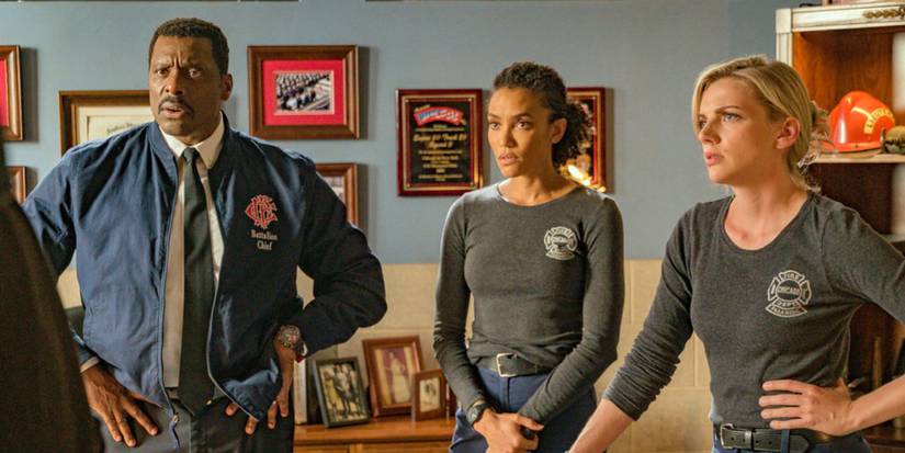 Chief Boden and Sylvie Brett in Chicago Fire