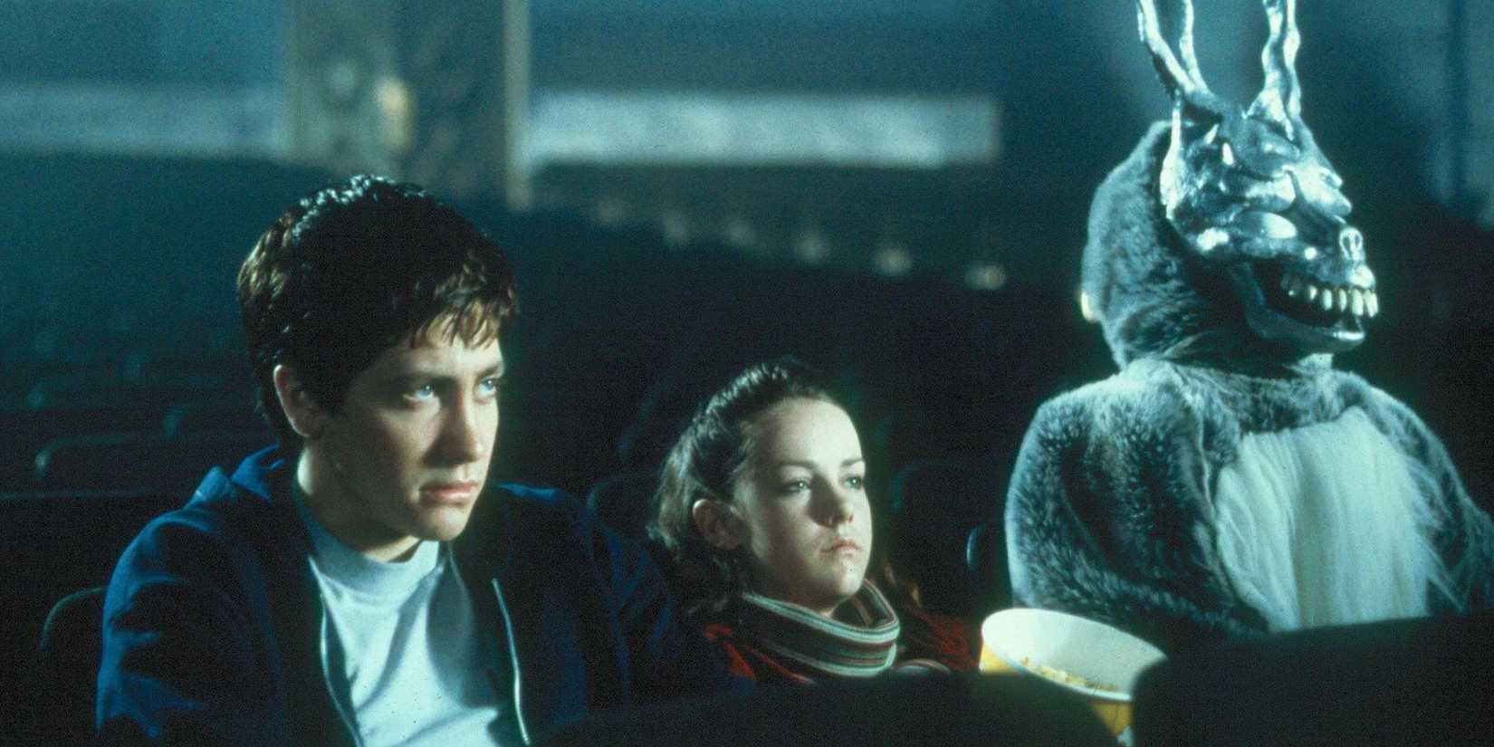 Donnie Darko sitting in a movie theater