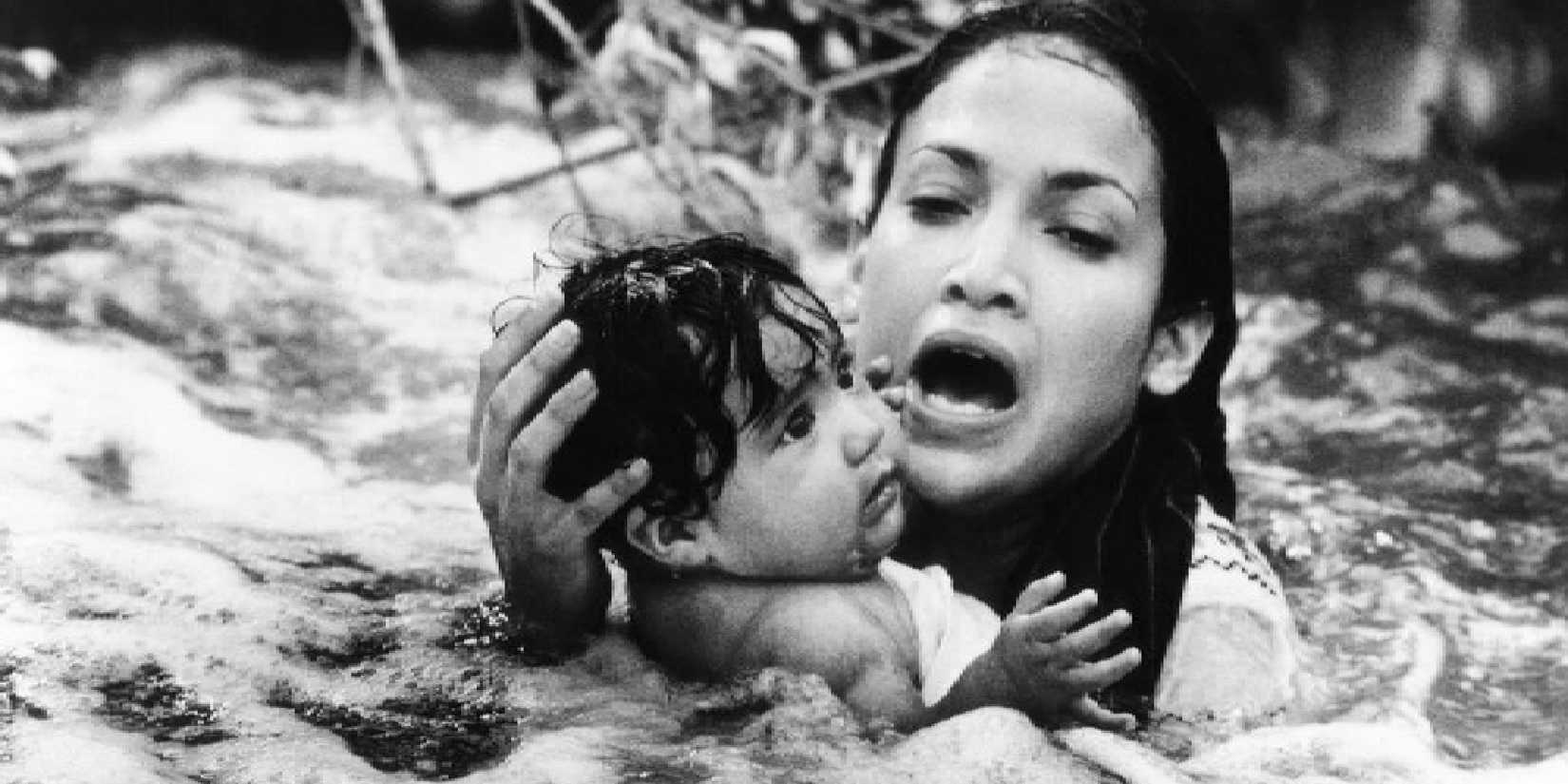 Jennifer Lopez holding a baby in My Family