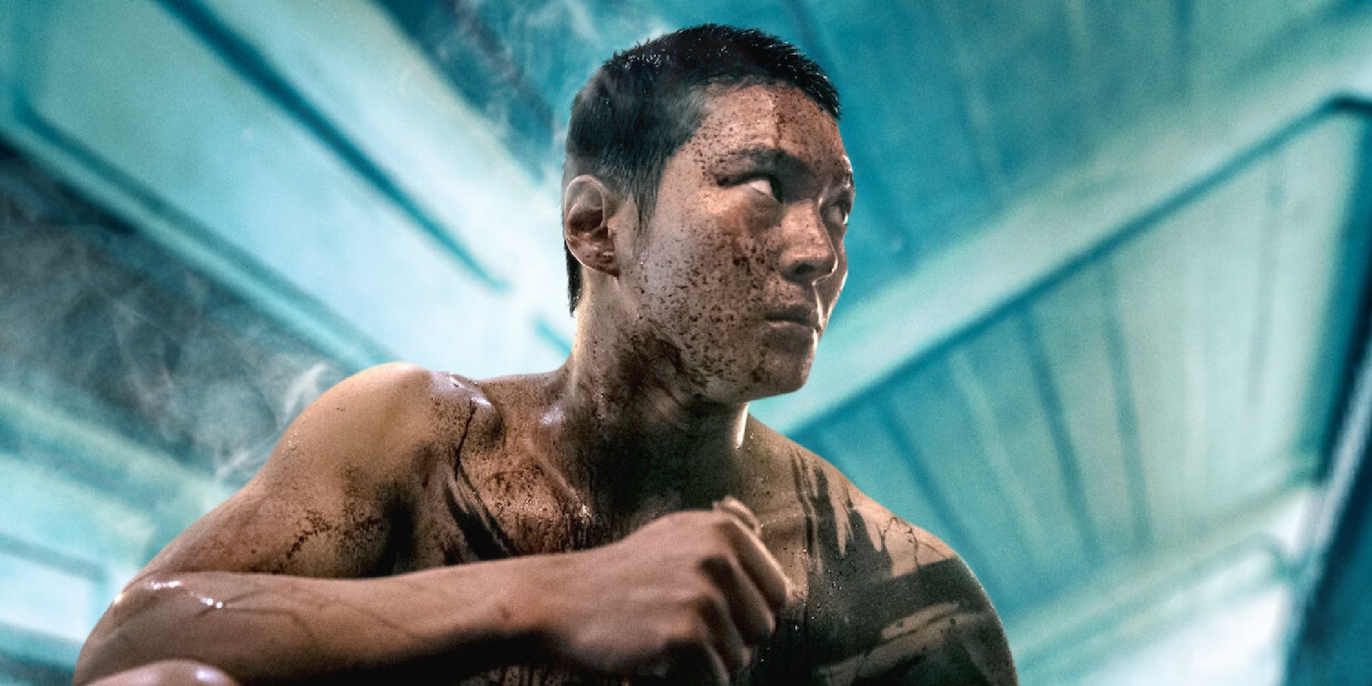Joo Won covered in blood in Carter