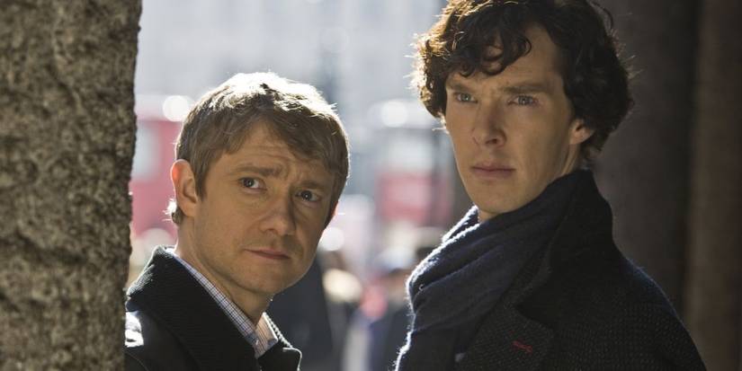 Martin Freeman and Benedict Cumberbatch star in BBC series Sherlock