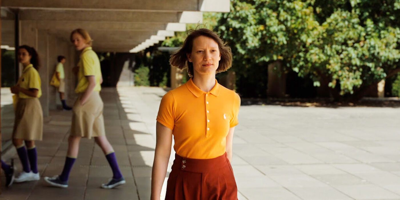 Mia Wasikowska as Ms Novak in Club Zero