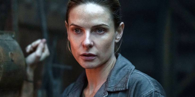 Rebecca Ferguson in Silo Season 1 close-up shot.